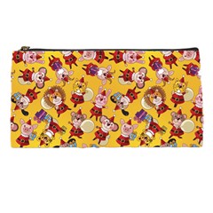 Cartoon Xmas Characters Pattern Pencil Case by kyorashop23