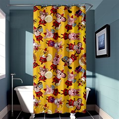 Cartoon Xmas Characters Pattern Shower Curtain 36  X 72  (stall)  by kyorashop23