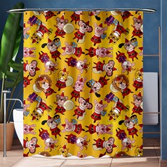 Cartoon Xmas Characters Pattern Shower Curtain 60  X 72  (medium)  by kyorashop23