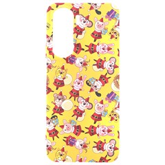 Cartoon Xmas Characters Pattern Samsung Galaxy S24 Plus 6 7 Inch Black Tpu Uv Case