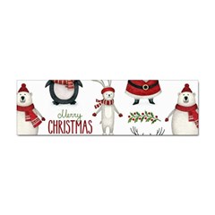 Christmas Characters Pattern, Xmas Backgrounds Sticker Bumper (10 pack)