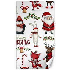 Christmas Characters Pattern, Xmas Backgrounds Canvas 40  X 72 