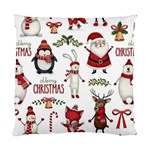 Christmas Characters Pattern, Xmas Backgrounds Standard Cushion Case (One Side) Front