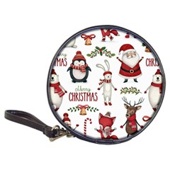 Christmas Characters Pattern, Xmas Backgrounds Classic 20-CD Wallets