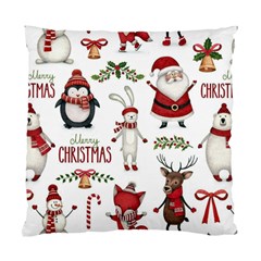 Christmas Characters Pattern, Xmas Backgrounds Standard Cushion Case (one Side) by kyorashop23