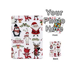 Christmas Characters Pattern, Xmas Backgrounds Playing Cards 54 Designs (mini)