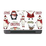 Christmas Characters Pattern, Xmas Backgrounds Memory Card Reader with CF Front