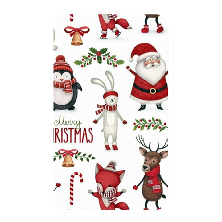 Christmas Characters Pattern, Xmas Backgrounds Memory Card Reader (Rectangular)