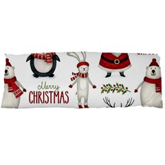 Christmas Characters Pattern, Xmas Backgrounds Body Pillow Case Dakimakura (Two Sides)