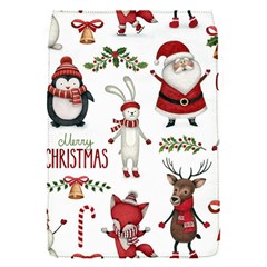 Christmas Characters Pattern, Xmas Backgrounds Removable Flap Cover (S)