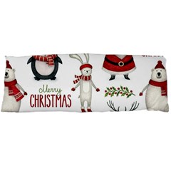 Christmas Characters Pattern, Xmas Backgrounds Body Pillow Case (dakimakura) by kyorashop23