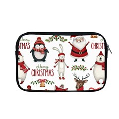 Christmas Characters Pattern, Xmas Backgrounds Apple MacBook Pro 13  Zipper Case