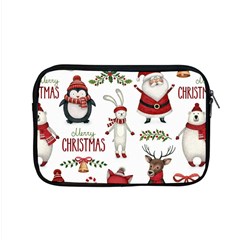 Christmas Characters Pattern, Xmas Backgrounds Apple MacBook Pro 15  Zipper Case