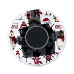 Christmas Characters Pattern, Xmas Backgrounds On-the-Go Memory Card Reader Front