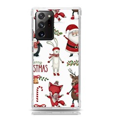 Christmas Characters Pattern, Xmas Backgrounds Samsung Galaxy Note 20 Ultra TPU UV Case