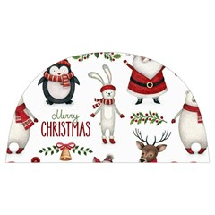 Christmas Characters Pattern, Xmas Backgrounds Anti Scalding Pot Cap