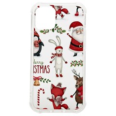 Christmas Characters Pattern, Xmas Backgrounds Iphone 12 Mini Tpu Uv Print Case	 by kyorashop23