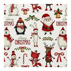 Christmas Characters Pattern, Xmas Backgrounds Banner and Sign 3  x 3 