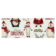 Christmas Characters Pattern, Xmas Backgrounds Banner and Sign 8  x 3 