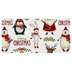 Christmas Characters Pattern, Xmas Backgrounds Banner and Sign 8  x 4 