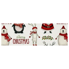 Christmas Characters Pattern, Xmas Backgrounds Banner and Sign 9  x 3 