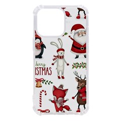 Christmas Characters Pattern, Xmas Backgrounds Iphone 13 Pro Tpu Uv Print Case