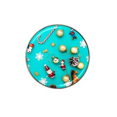 Christmas Decorations Blue Xmas Background Hat Clip Ball Marker by kyorashop23