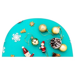 Christmas Decorations Blue Xmas Background Anti Scalding Pot Cap by kyorashop23