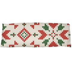 Christmas Texture, New Year, Red-green Christmas Ornament Texture Body Pillow Case (dakimakura) by kyorashop23