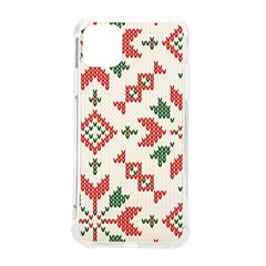 Christmas Texture, New Year, Red-green Christmas Ornament Texture Iphone 11 Pro Max 6 5 Inch Tpu Uv Print Case