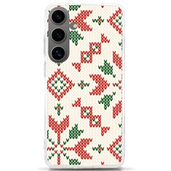 Christmas Texture, New Year, Red-green Christmas Ornament Texture Samsung Galaxy S24 Ultra 6 9 Inch Tpu Uv Case by kyorashop23