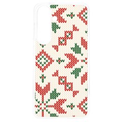 Christmas Texture, New Year, Red-green Christmas Ornament Texture Samsung Galaxy S24 6 2 Inch Tpu Uv Case by kyorashop23