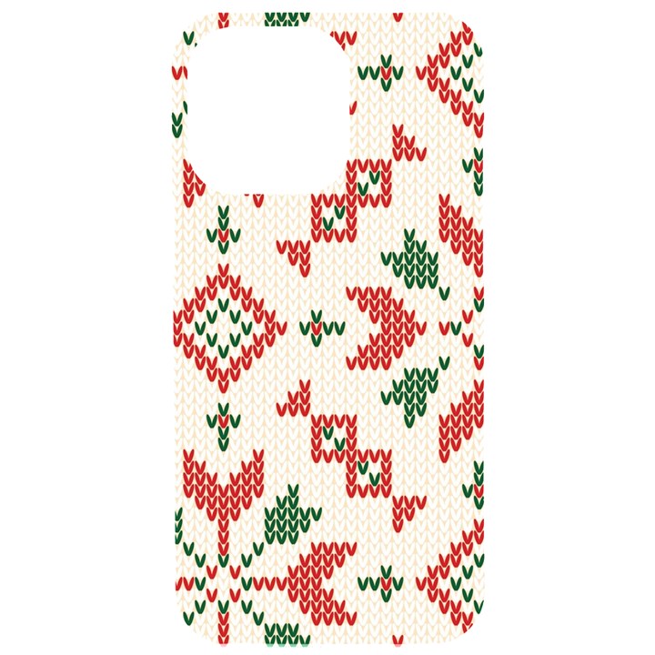 Christmas Texture, New Year, Red-green Christmas Ornament Texture iPhone 15 Pro Max Black UV Print PC Hardshell Case