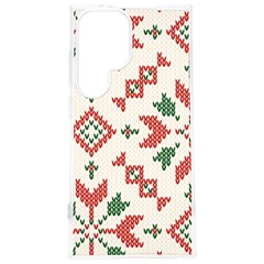 Christmas Texture, New Year, Red-green Christmas Ornament Texture Samsung Galaxy S24 Plus 6 7 Inch Tpu Uv Case by kyorashop23