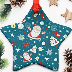 Christmas, Decorative, Desenho, Pattern Ornament (star)