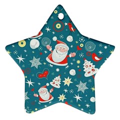 Christmas, Decorative, Desenho, Pattern Ornament (star) by kyorashop23