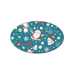 Christmas, Decorative, Desenho, Pattern Sticker Oval (10 Pack) by kyorashop23