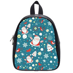 Christmas, Decorative, Desenho, Pattern School Bag (small) by kyorashop23