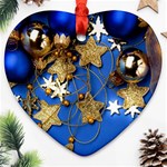 Merry Christmas, Baubles Ornament (Heart) Front