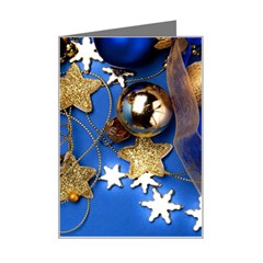 Merry Christmas, Baubles Mini Greeting Card by kyorashop23