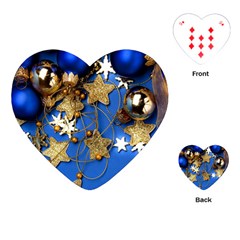 Merry Christmas, Baubles Playing Cards Single Design (heart)