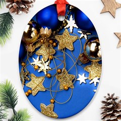 Merry Christmas, Baubles Oval Ornament (two Sides)