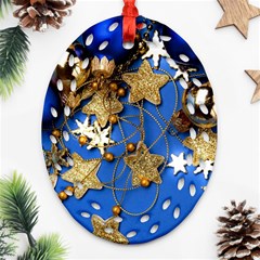 Merry Christmas, Baubles Ornament (oval Filigree)