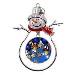 Merry Christmas, Baubles Metal Snowman Ornament