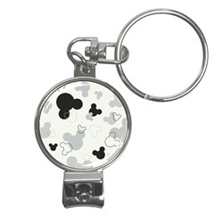 Mickey Mouse, Black, Classic, Cute, Disne Nail Clippers Key Chain