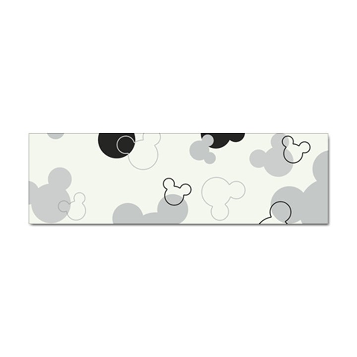 Mickey Mouse, Black, Classic, Cute, Disne Sticker Bumper (100 pack)