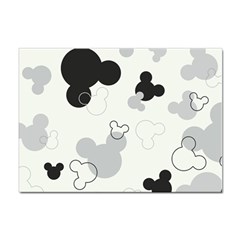 Mickey Mouse, Black, Classic, Cute, Disne Sticker A4 (10 pack)