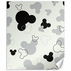 Mickey Mouse, Black, Classic, Cute, Disne Canvas 8  x 10 