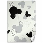 Mickey Mouse, Black, Classic, Cute, Disne Canvas 20  x 30  19.62 x28.9  Canvas - 1