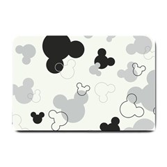 Mickey Mouse, Black, Classic, Cute, Disne Small Doormat